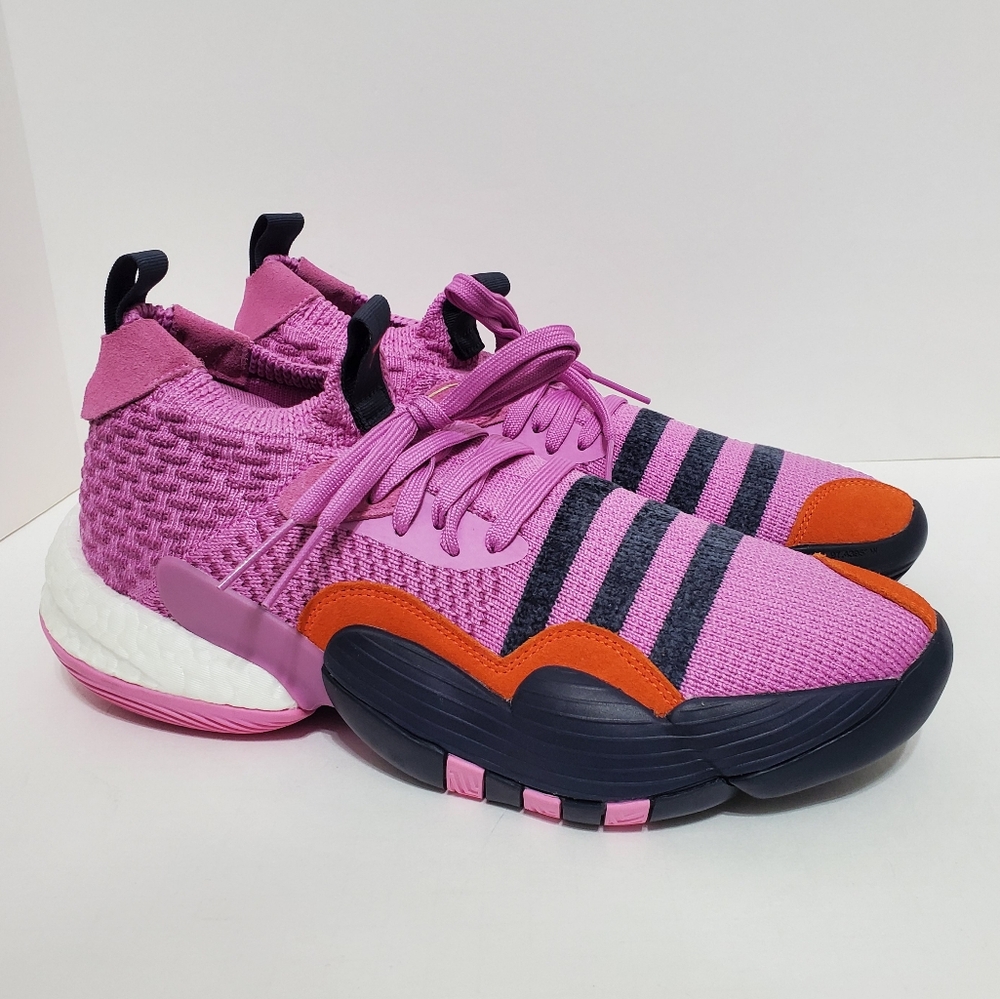 Adidas Trae Young 2 Basketball Shoes HO6483 Purple Mens Size 10 US